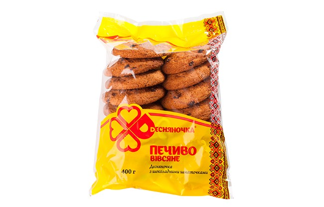 Печиво вівсяне  ʺДесняночкаʺ з шоколадними шматочками