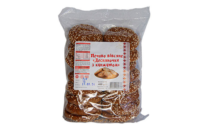 Печиво вівсяне ”Десняночка” з кунжутом